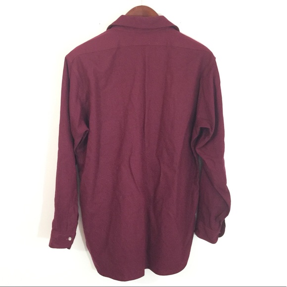 Pendleton Lrg Red Wool Long Sleeve Button Up - Picture 2 of 6